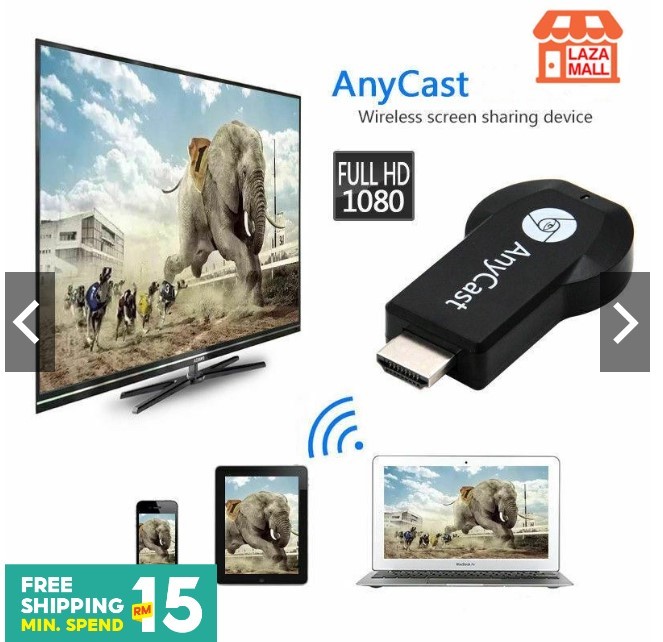 Anycast M9 M4 M2 IOS ANDRIOD PLUS HD Wifi Dongle HDMI Wireless Display Projector Mirror Screen Airplay